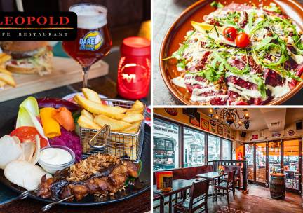 2- of 3-gangen keuzediner bij Café Restaurant Leopold