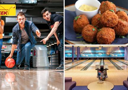1 of 1,5 uur bowlen + bitterballen (2-6 personen) bij Sportcentrum Leek