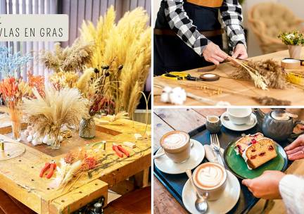 Workshop droogbloemenkrans maken (1,5 uur) + koffie/thee + lekkernij