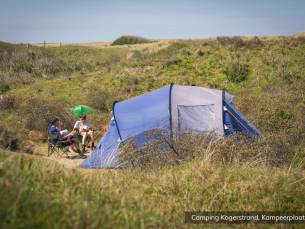 Duinplek gezinstent met stroom