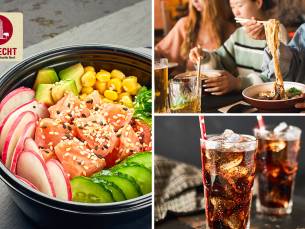 Noedels, udon, pokÃ©bowl of noodlebowl naar keuze + drankje voor afhaal