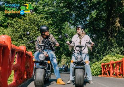 E-chopper of scooter huren (4 of 8 uur) bij Scooter Huren Zeeland