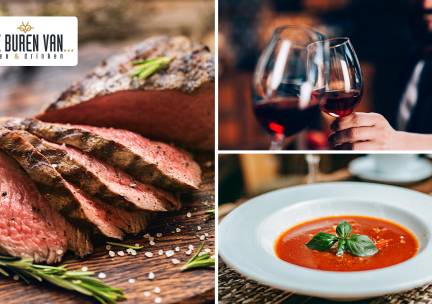 3-gangen keuzediner bij De Buren van...