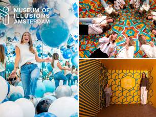 Entree tot Museum of Illusions in hartje Amsterdam