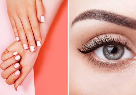 Nagelbehandeling naar keuze of wimperlift