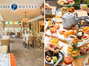 High Tea, High Wine, High Beer of High Bubbles voor 2 bij Fletcher Hotels