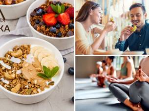 2- of 3-gangen keuzelunch OF ontbijtgerecht naar keuze + yoga