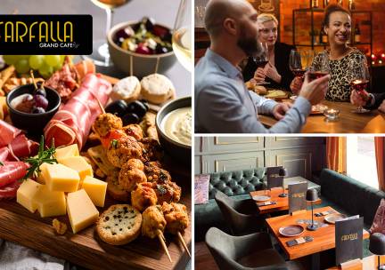 Cocktails of high wine + borrelplank + du pain bij Grand CafÃ© Farfalla