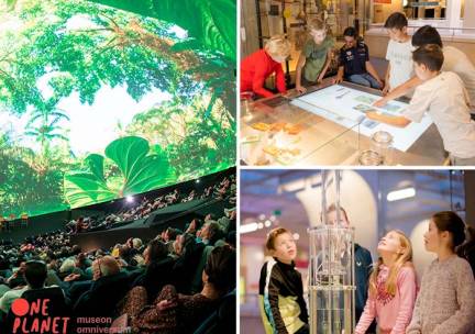 Entree Museon-Omniversum, inclusief 1 grootbeeldfilm