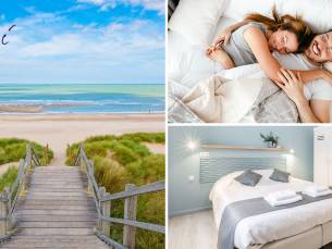 Overnachting voor 2 + ontbijt + late check-out + glas cava in Blankenberge