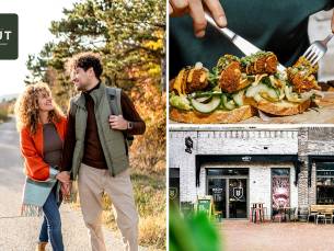 Wandelarrangment met koffie of thee + gebak + 2-gangenlunch bij CafÃ© Mout