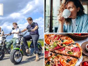 Huur e-chopper (4 uur) + evt. + lunchproeverij + of evt. + warme drank + Betuwse lekkernij