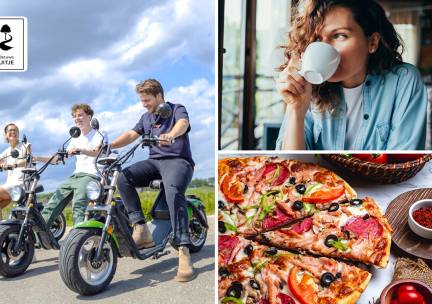 Huur e-chopper (4 uur) + evt. + lunchproeverij + of evt. + warme drank + Betuwse lekkernij