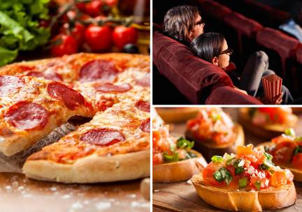 3-gangen diner Ã  la carte + evt. film bij Trattoria Culaccino