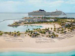 PRIMEUR! ⚡ 10-daagse reis incl. 8-daagse cruise op een SPLINTERNIEUW SCHIP vanaf Miami naar o.a. Honduras, Mexico en de Bahama's o.b.v. volpension of all-inclusive (Caribbean Vibe Arrangement nu extra voordelig!) en incl. voorovernachting & vlucht