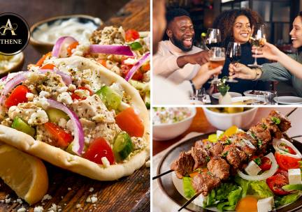 2-gangenlunch naar keuze bij Athene Grieks Restaurant-Brasserie