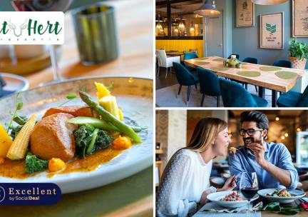 3- of 4-gangendiner van de chef + mandje brood bij Brasserie Ut Hert