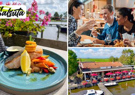 3-gangendiner à la carte bij Restaurant Salsuta op eiland De Woude