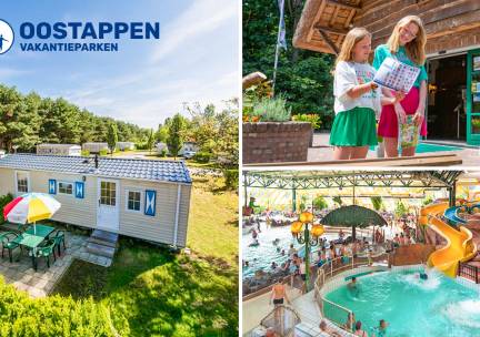Weekend of midweek voor 4 tot 6 personen bij Oostappen Vakantieparken