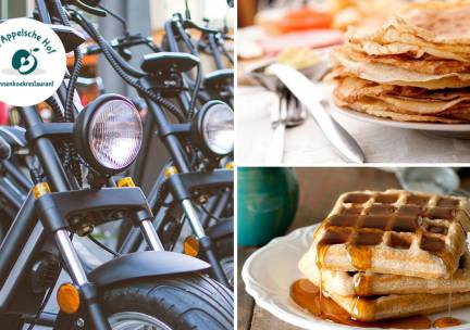 E-chopper (3 uur) + warme drank + naturel pannenkoek bij De Appelsche Hof
