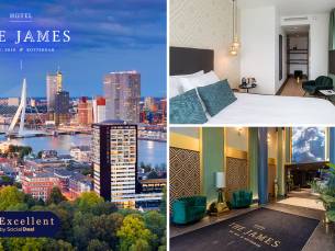 Overnachting voor 2 + waardebon in hartje Rotterdam