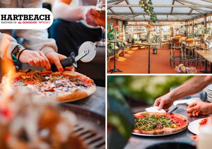 Pizza + evt. soep of nagerecht bij Hart Beach Restaurant