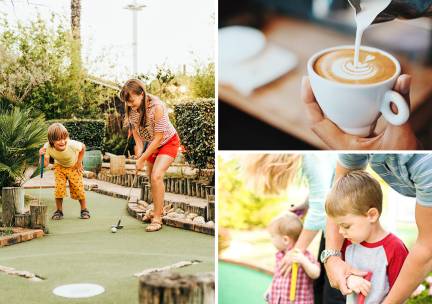 Adventure Golf of wandeling incl. koffie/thee, gebak en soep bij De Boswachter
