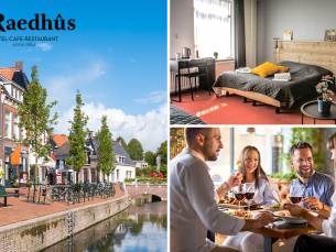 Overnachting voor 2 + ontbijt + late check-out in Dokkum