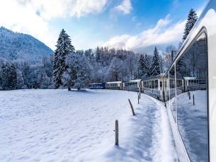 Winter in de Zwitserse Alpen, Meiringen