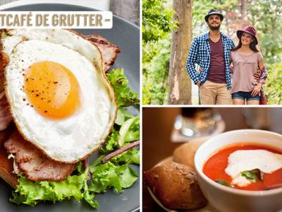 2-gangenlunch + wandeling + borrel bij de Grutter