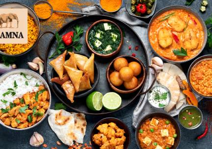 Indiaas 2- of 3-gangendiner à la carte of 2-gangen rijsttafel bij Ramna Tandoori