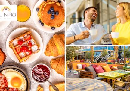 Luxe ontbijtplateau naar keuze bij El NiÃ±o Beach Club