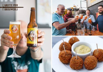 Bierproeverij + evt. bitterballen bij Grutte Pier Brouwerij