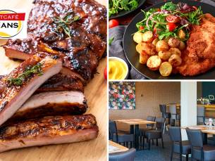 All-You-Can-Eat spareribs of schnitzels bij EetcafÃ© Mans