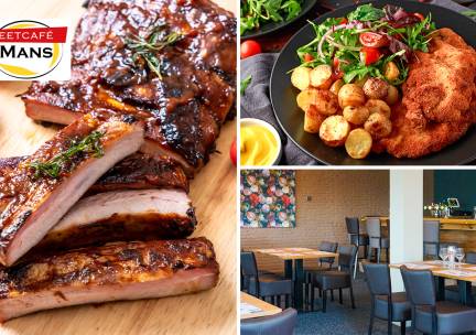 All-You-Can-Eat spareribs of schnitzels bij EetcafÃ© Mans