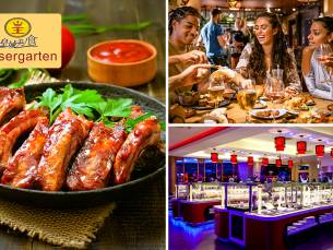 All-You-Can-Eat & Drink (3 uur) + 2 cocktails bij de lunch of het diner