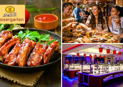 All-You-Can-Eat & Drink (3 uur) + 2 cocktails bij de lunch of het diner