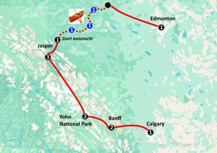 Rocky Mountain Parks and Canoe Tour (15 dagen)