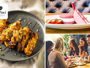 2- of 3-gangendiner Ã  la carte bij Da Vinci