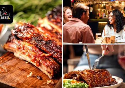 Onbeperkt spareribs bij CafÃ© De Rebel