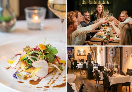 3- of 4-gangendiner Ã  la carte + amuse + broodmandje + evt. onbeperkt drank bij Bistro de Postkoets