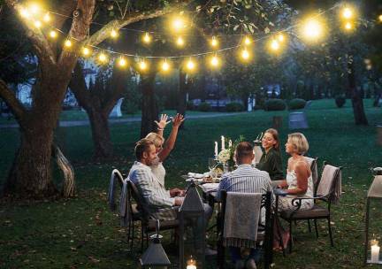 Grundig Solar Lichtsnoer met 50 LED-lampjes - Warm Wit, 6,9