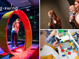 3D-minigolf + evt. LEGO en/of bittergarnituur + drankje of karaoke + bittergarnituur + 2 drankjes