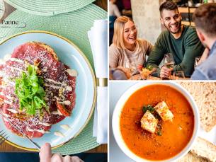 2-gangenlunch of 2-gangen pannenkoekenlunch bij Malle Panne