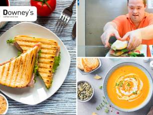2-gangen keuzelunch bij Downeyâs Coffee and Tea