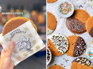2 super-stroopwafels om af te halen in Rotterdam