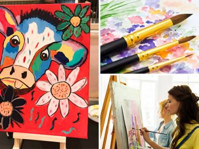 Workshop schilderen (3 uur) + drankje + hapjes