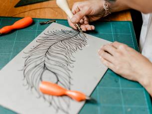 Workshop linosnede (ca. 3 uur)