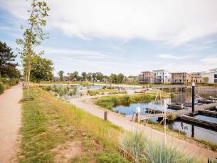 Comfortplaats aan het water - autovrij