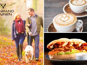 Wandelarrangement met warme drank + gebak + 2-gangen keuzelunch